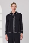 ARIA SHIRT - black ivor